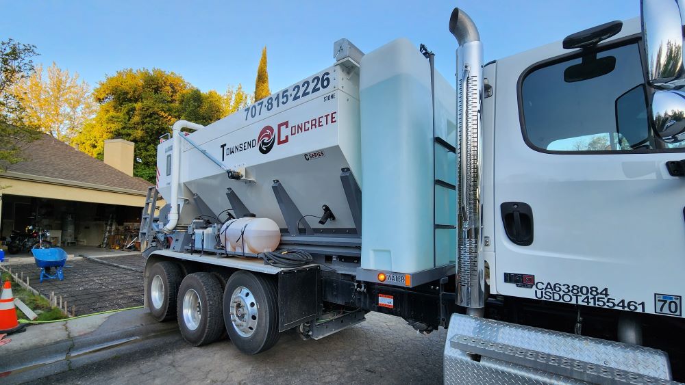 Townsend Concrete Ready Mix Truck in Rio Vista California