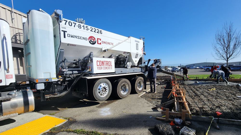 Townsend Concrete Ready Mix Truck in Rio Vista California